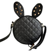 Cute Rabbit Ear Round PU Leather Bag